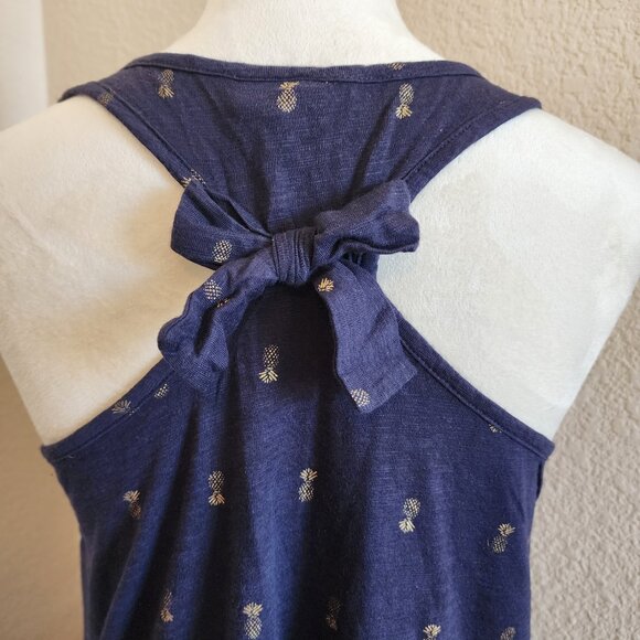 Cynthia Rowley Pineapple Beach Cover-up - Navy - S - Picture 3 of 4